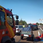 Choque en cadena en la A-62 a la altura de la localidad vallisoletana de Simancas, con una mujer de 33 años herida leve