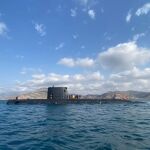 Imágenes del submarino español Galerna durante su inmersión