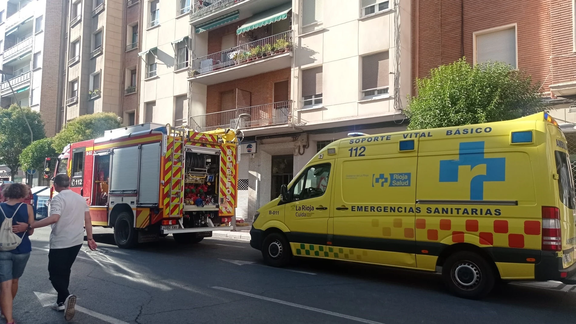 Explosión en la calle Pérez Galdós de Logroño