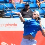 El tenista francés Hugo Grenier durante la final del Open Castilla y León del pasado año