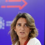 Teresa Ribera, durante su comparecencia el pasado lunes en Madrid para informar del nuevo paquete de medidas urgentes para la eficiencia y el ahorro energético