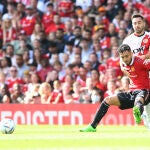 Alex Telles con el Manchester United.