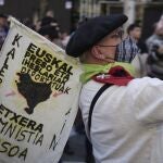 Manifestación en Pamplona a favor del acercamiento de los presos y la amnistía el pasado mes de abril