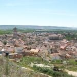 Panorámica de Dueñas (Palencia) donde se ha producido el suceso