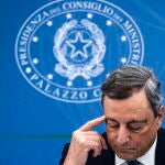 El primer ministro italiano en funciones, Mario Draghi