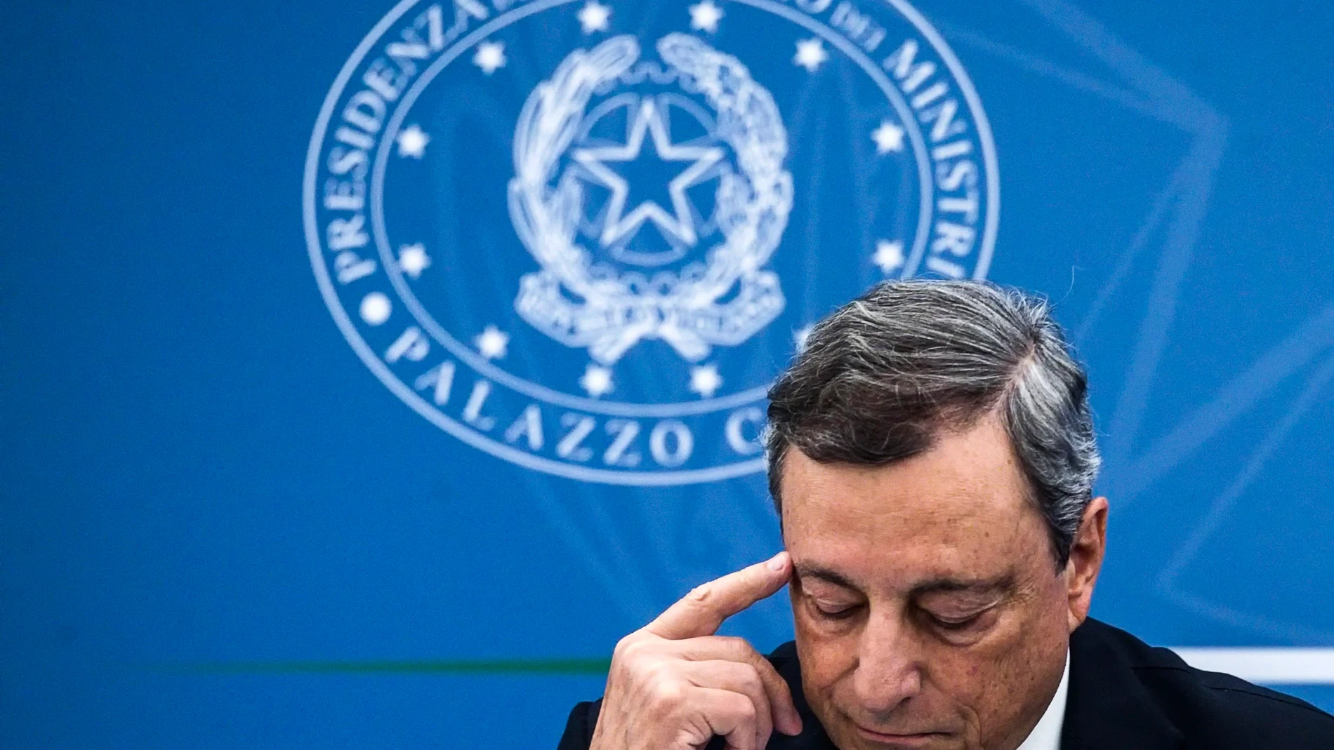 El primer ministro italiano en funciones, Mario Draghi