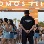 La Guardia Civil ha incrementado la vigilancia tras las últimas denuncias por pinchazos en fiestas y festivales. En la imagen, el Festival Arenal Sound, en Burriana (Castellón).