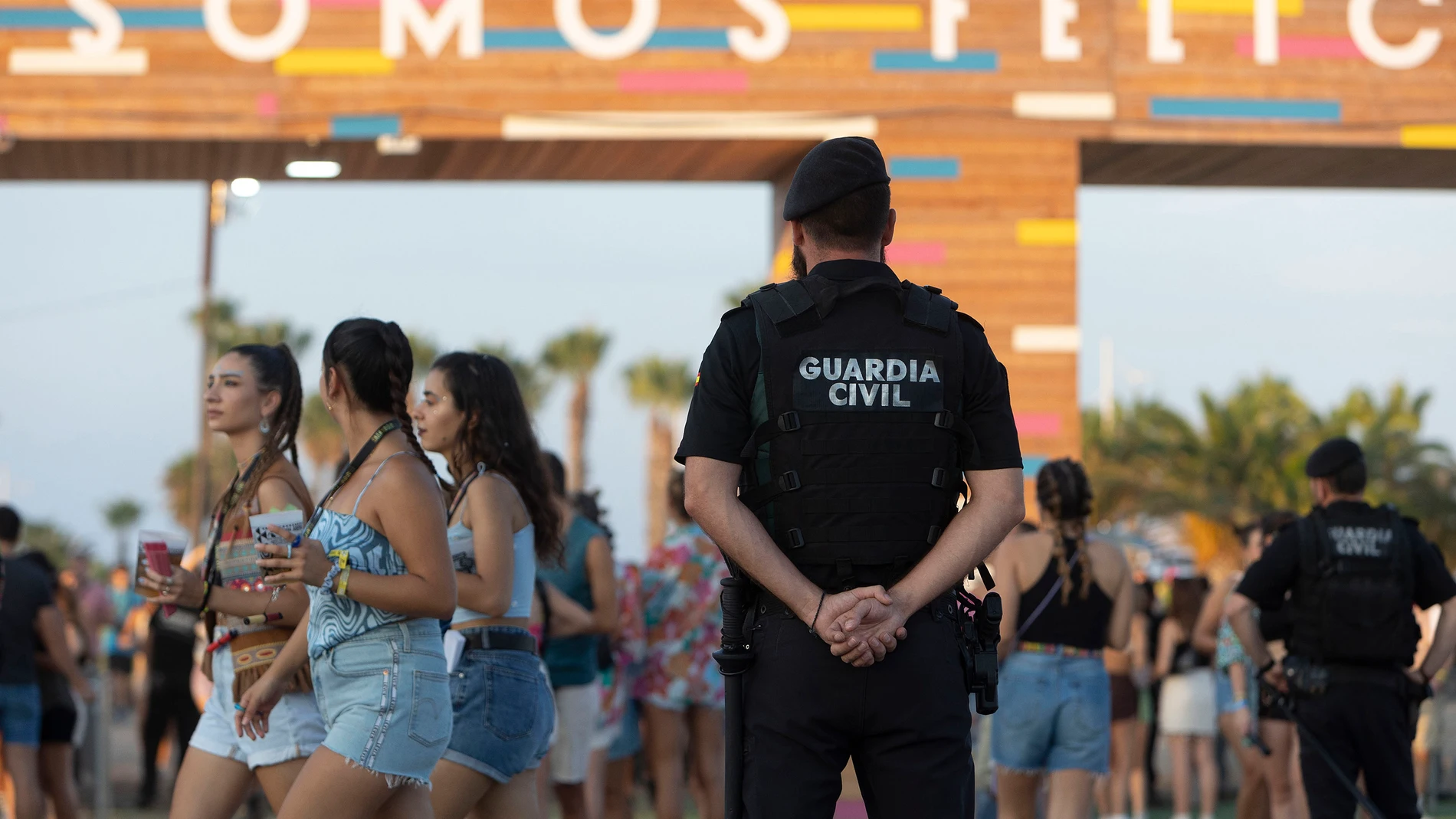 La Guardia Civil ha incrementado la vigilancia tras las últimas denuncias por pinchazos en fiestas y festivales. En la imagen, el Festival Arenal Sound, en Burriana (Castellón).