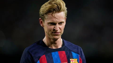 El centrocampista del FC Barcelona Frenkie de Jong, durante el partido del trofeo Joan Gamper ante Pumas