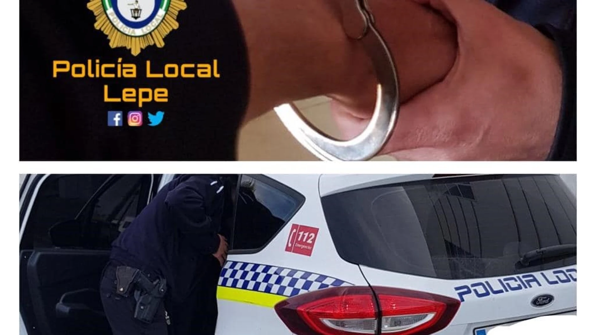 La Policía Local de Lepe detiene al presunto agresor