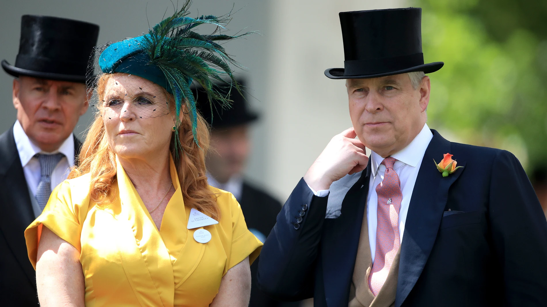 Sarah Ferguson , Duchess of York and Prince Andrew The Duke of York during day four of Royal Ascot at Ascot Racecourse.