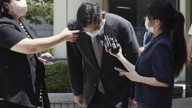 Lee Jae Yong, vicepresidente de Samsung, tras abandonar ayer la corte de Seúl