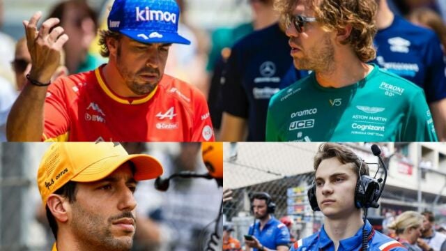 Fernando Alonso, Vettel, Ricciardo y Piastri, los protagonistas del caos en la F-1