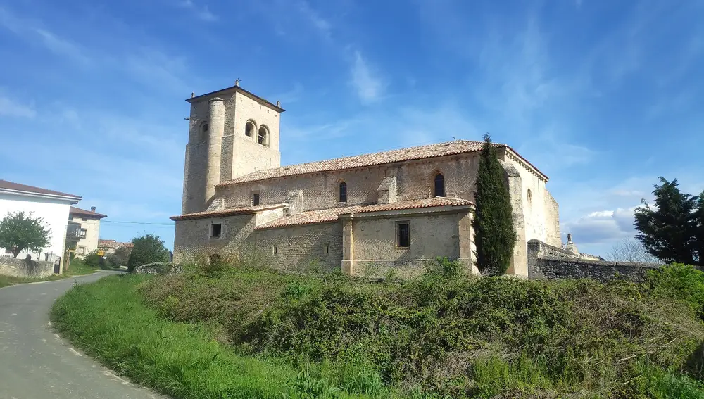 Iglesia parroquial de San Juan Bautista, en la localidad burgalesa de Bisjueces.