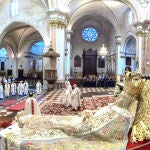 El cardenal arzobispo de Valencia, Antonio Cañizares, ha presidido esta mañana en la Catedral la misa en la solemnidad litúrgica de la Asunción de la Virgen,