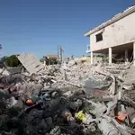 Estado en el que quedó una casa de Alcanar (Tarragona) tras una explosión ocurrida, que los Mossos d´Esquadra han vinculado al atentando terrorista cometido en la Rambla de Barcelona.