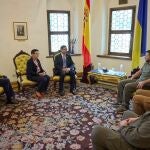 El presidente de Ucrania, Volodimir Zelenski, recibe al embajador de España, Ricardo López-Aranda