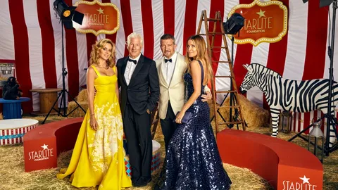 Alejandra Gere, Richard Gere, Antonio Banderas y Nicole Kimpel