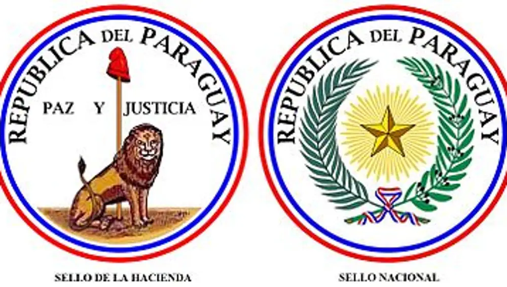 Escudos oficiales de Paraguay.