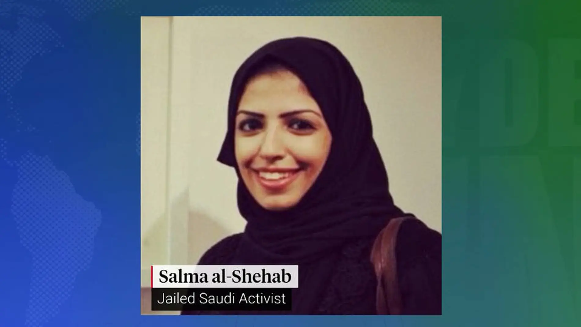 La estudiante saudí Salma al-Shehab, de 34 años