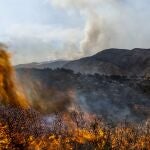 Las llamas del incendio de Bejís han llegado hasta el municipio de Altura, en Castellón