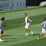 Casemiro, en su último entrenamiento con el Real Madrid