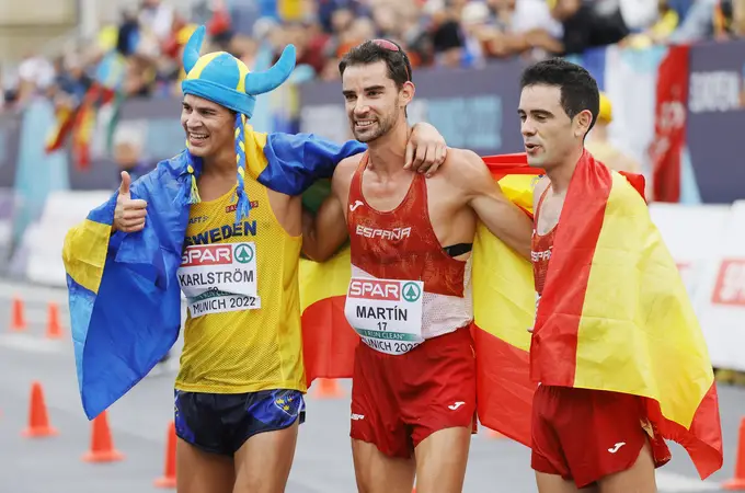 Brillante medalla de oro de Álvaro Martín en los 20 kilómetros marcha