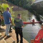 Labores de búsqueda del desaparecido. AYUNTAMIENTO DE LOS BARRIOS