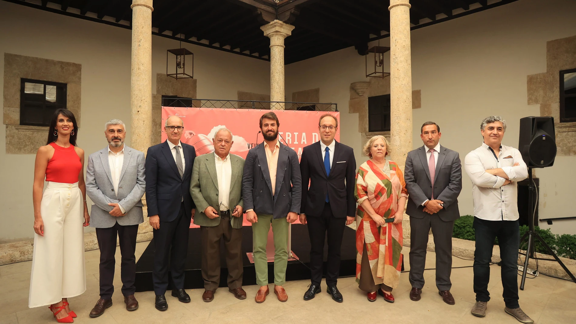 Inauguración de la 25 Feria de Teatro de Castilla y León en la que participaron, entre otros, el vicepresidente Juan García-Gallardo, el consejero Gonzalo Santonja, Javier Iglesias, Marcos Iglesias, y Manuel González Fernández