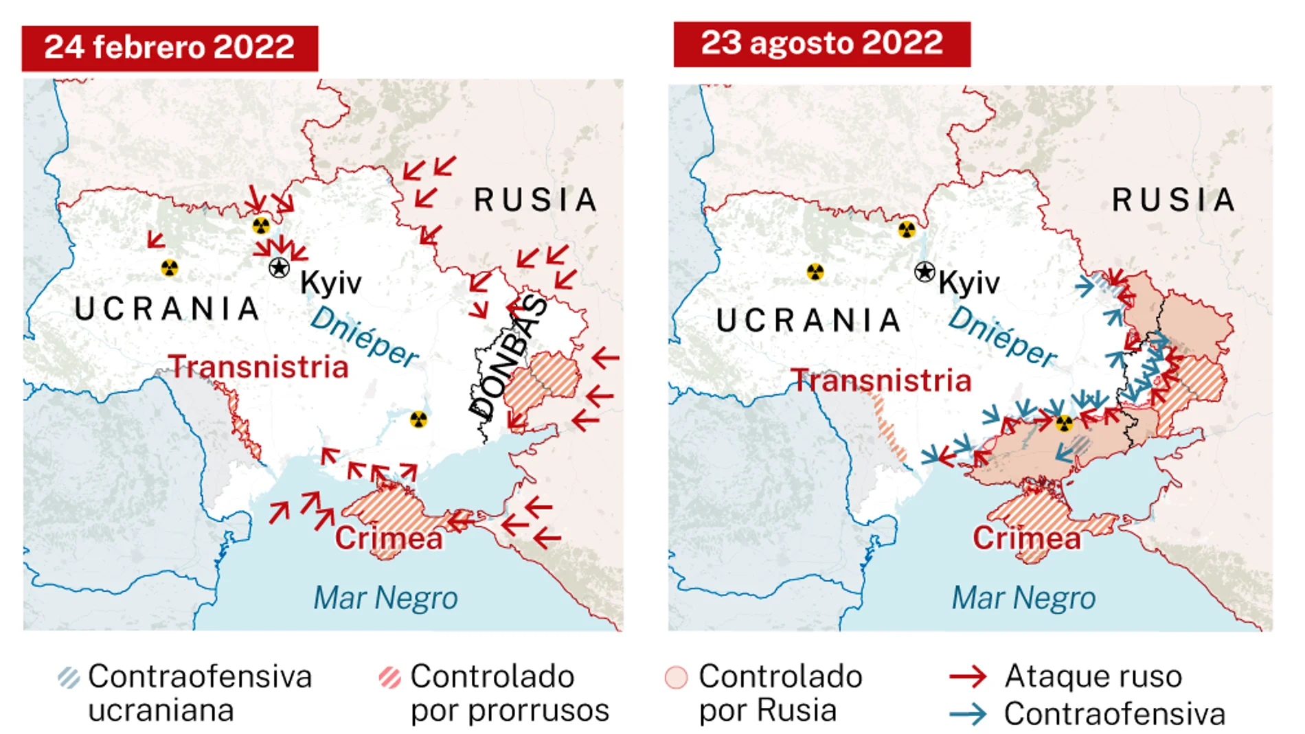 Se cumplen seis meses de guerra en Ucrania