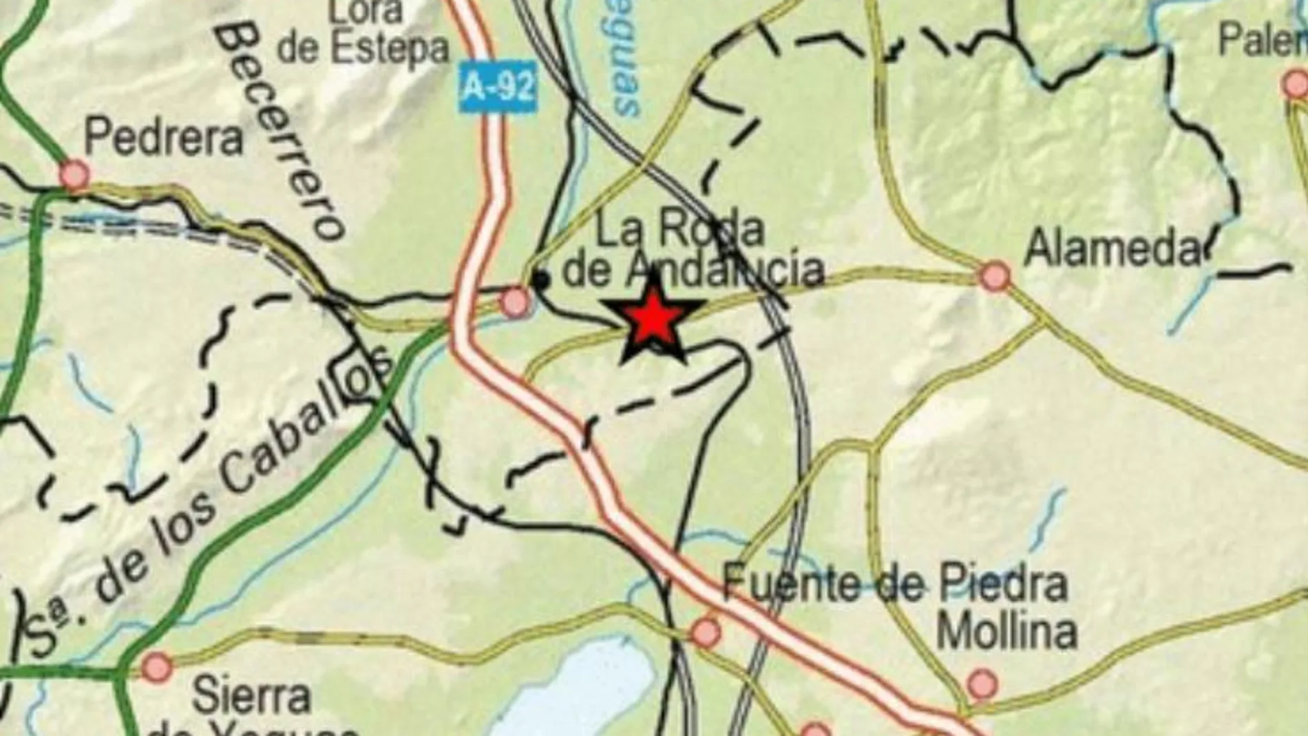 El epicentro del terremoto ha estado al este de La Roda de Andalucía (Sevilla)