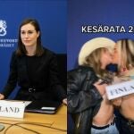 La polémica foto de la fiesta de la premier finlandesa Sanna Marin