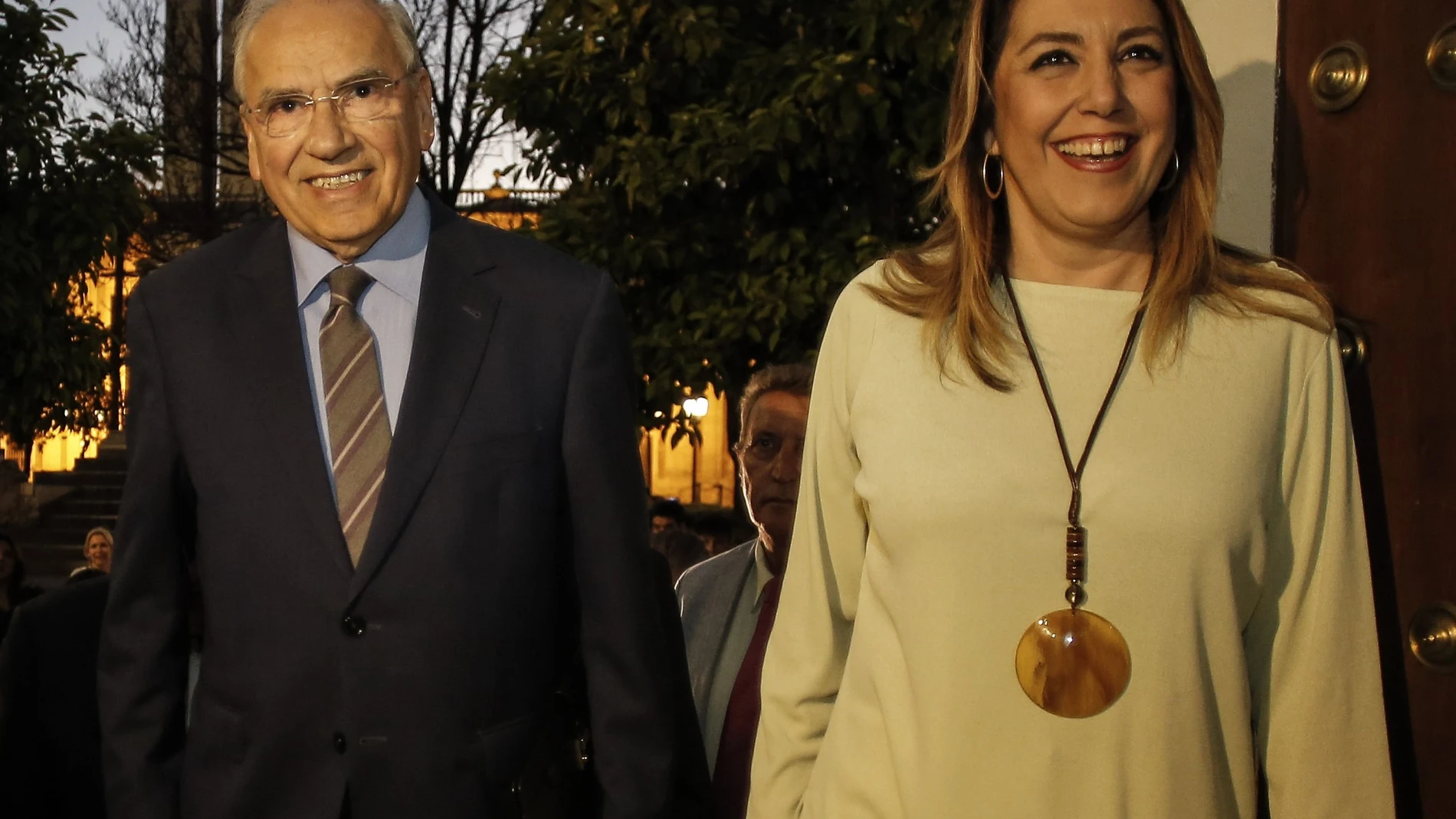 Alfonso Guerra y Susana Díaz, juntos en un acto en 2019