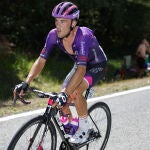José Manuel Díaz, en una etapa de la Vuelta a España