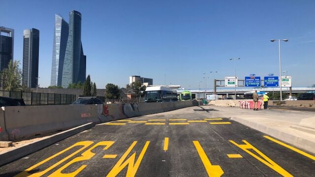 Obras del Nudo Norte, en Madrid. B. SARRIÁ (Foto de ARCHIVO) 11/05/2022