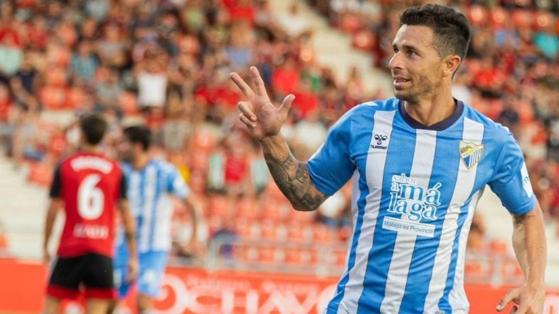 Rubén Castro se estrenó como goleador del Málaga. LALIGA