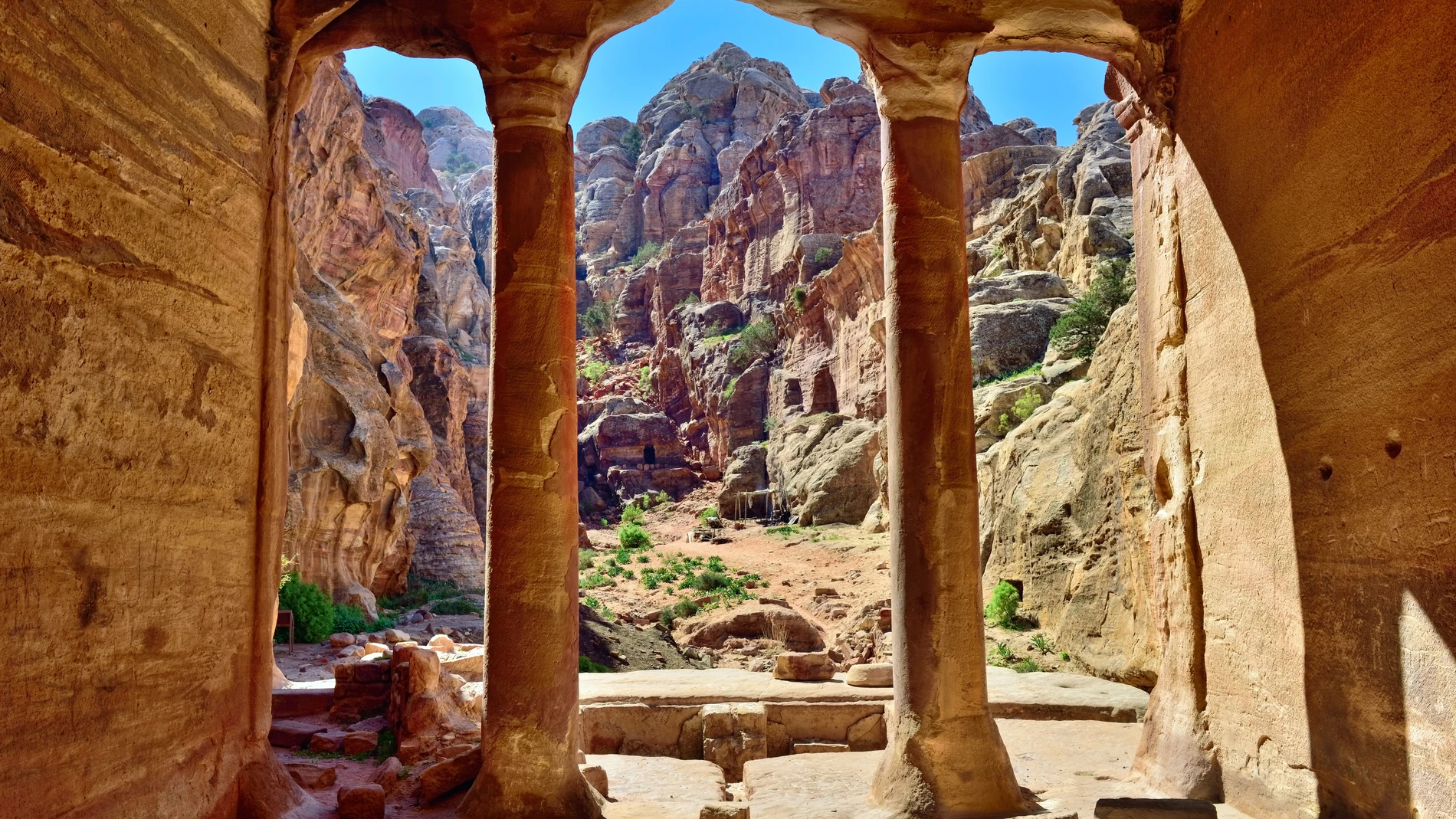 Petra, en Jordania, es una de las siete maravillas del mundo moderno