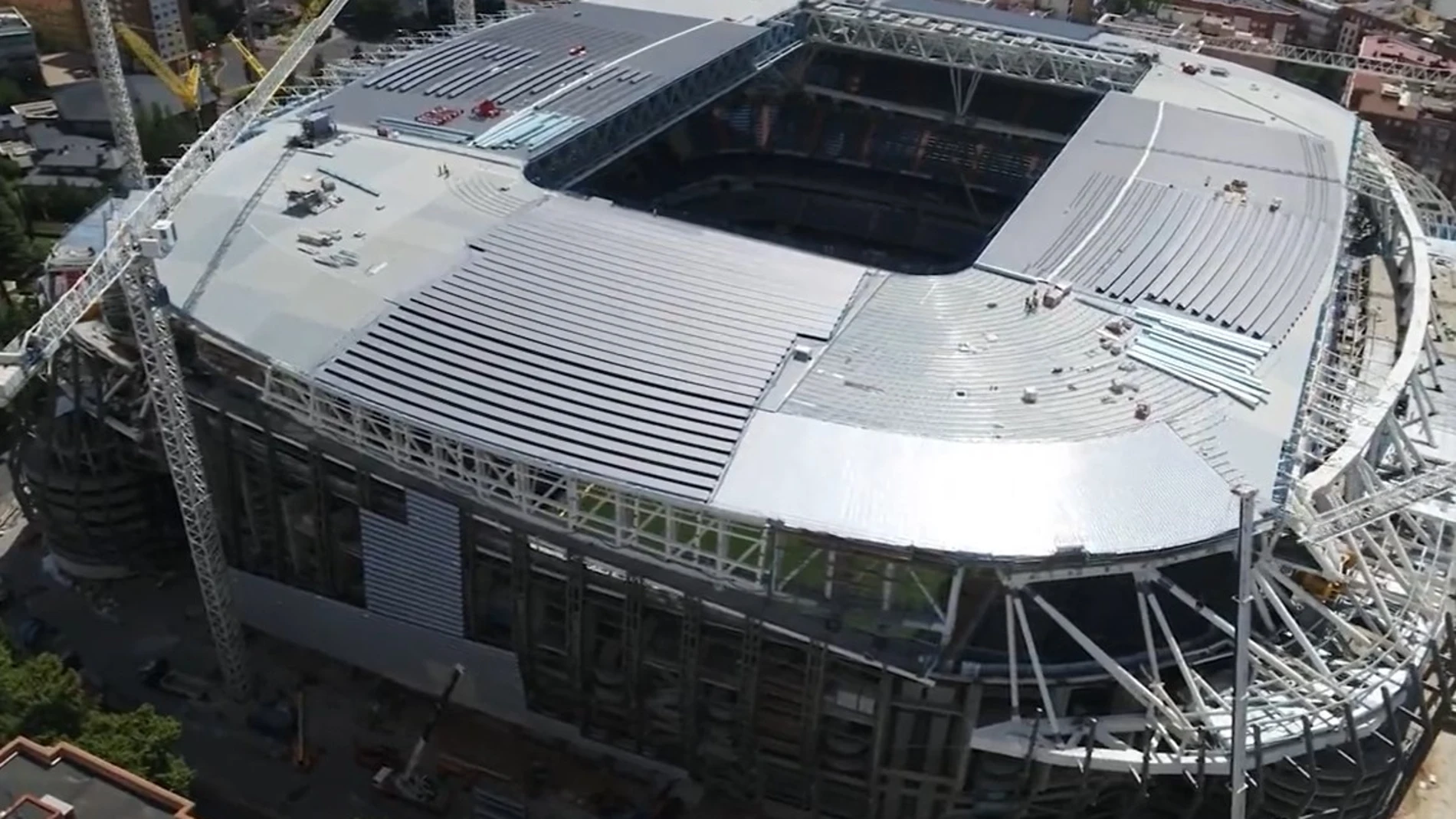 El nuevo estadio Santiago Bernabéu va tomando forma