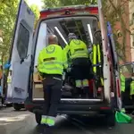 Emergencias Madrid atiende a un hombre de 75 años tras ser atropellado en la glorieta de Marqués de Vadillo, el pasado 30 de agosto