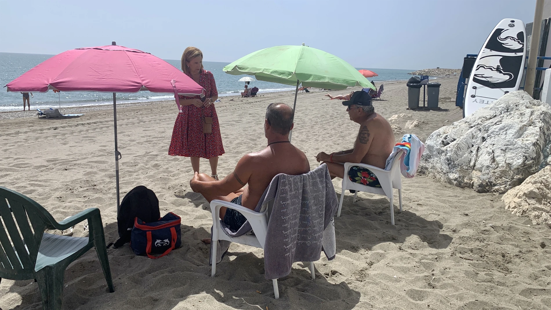 La playa de Sacaba de Málaga. PSOE