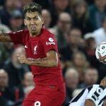 Roberto Firmino con el Liverpool.
