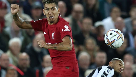 Roberto Firmino con el Liverpool.