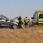 Accidente en una carretera local de Salamanca