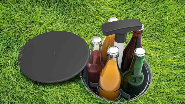 Refrigerador de botellas bajo tierra
