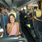 Despedida de los niños saharauis que han pasado el verano junto a familias de Palencia