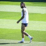 Sergio RAMOS of PSG during the training of the Paris Saint-Germain team on August 11, 2022 at Camp des Loges in Saint-Germain-en-Laye near Paris, France - Photo Matthieu Mirville / DPPI AFP7 11/08/2022 ONLY FOR USE IN SPAIN