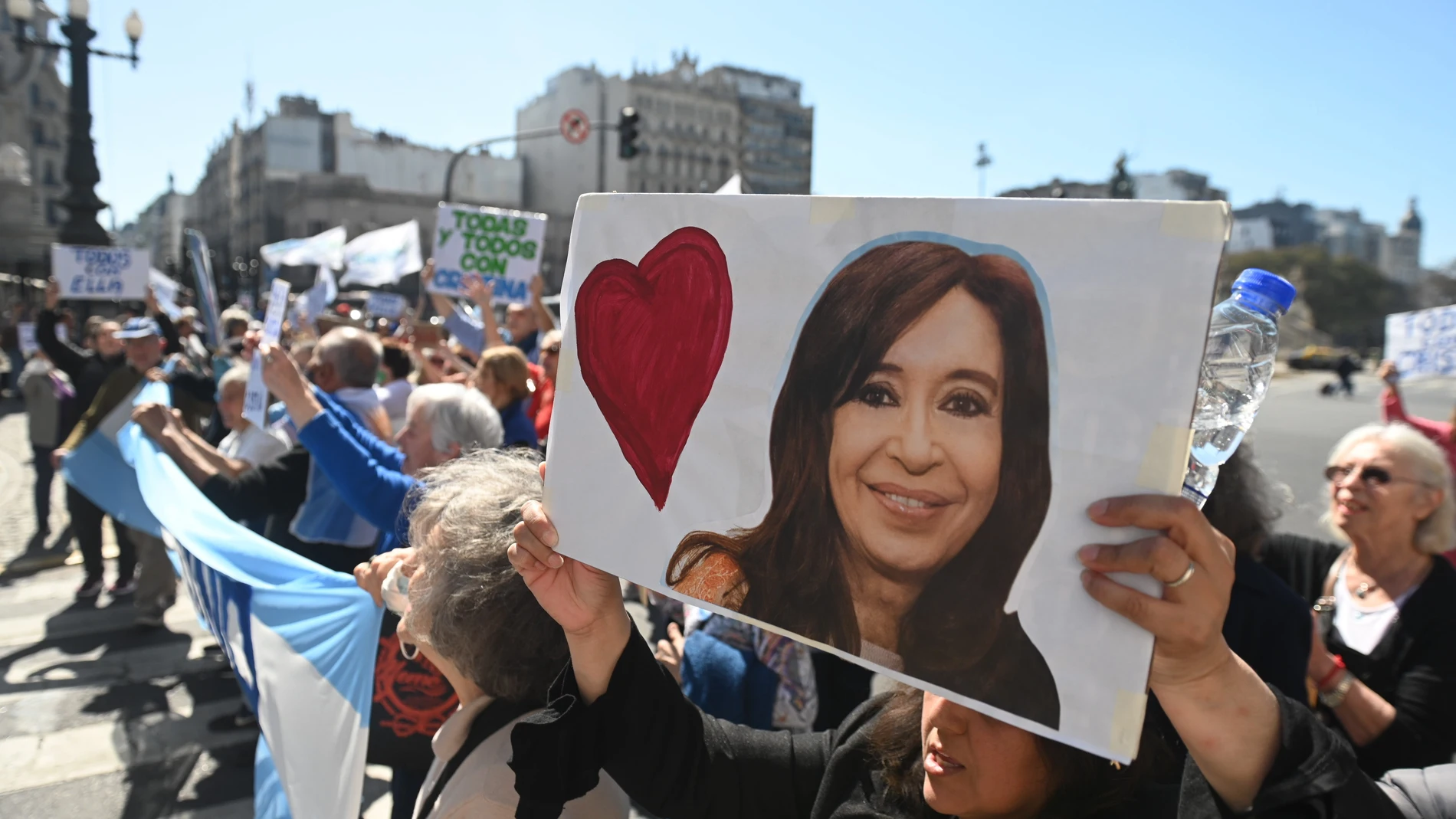 Manifestación de apoyo a Cristina Fernández en Buenos Aires
TÉLAM/VACA LEO
06/09/2022