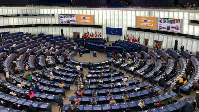 Vista del hemiciclo del Parlamento Europeo