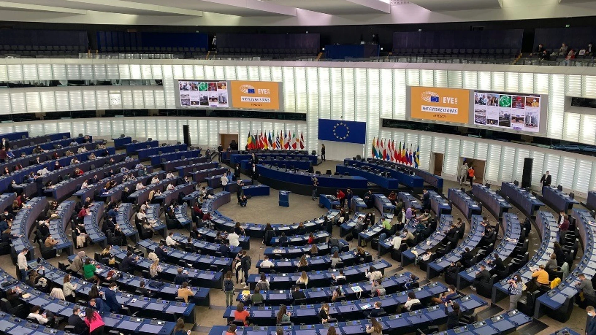 Vista del hemiciclo del Parlamento Europeo