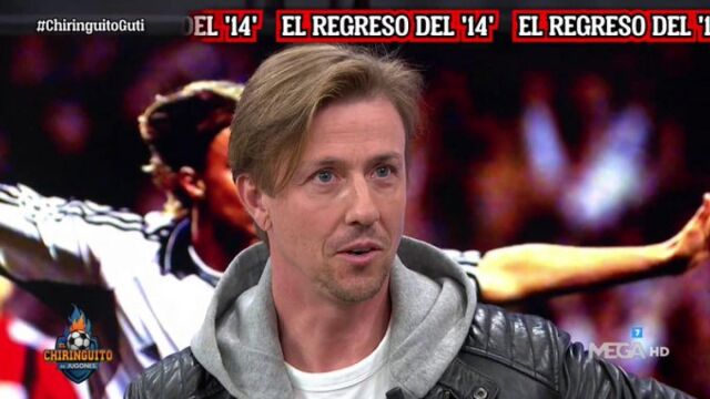 Guti opinando en 'El Chiringuito'